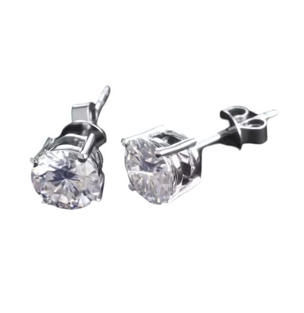 Diamond Studs (VVS Moissanite) - Image 2